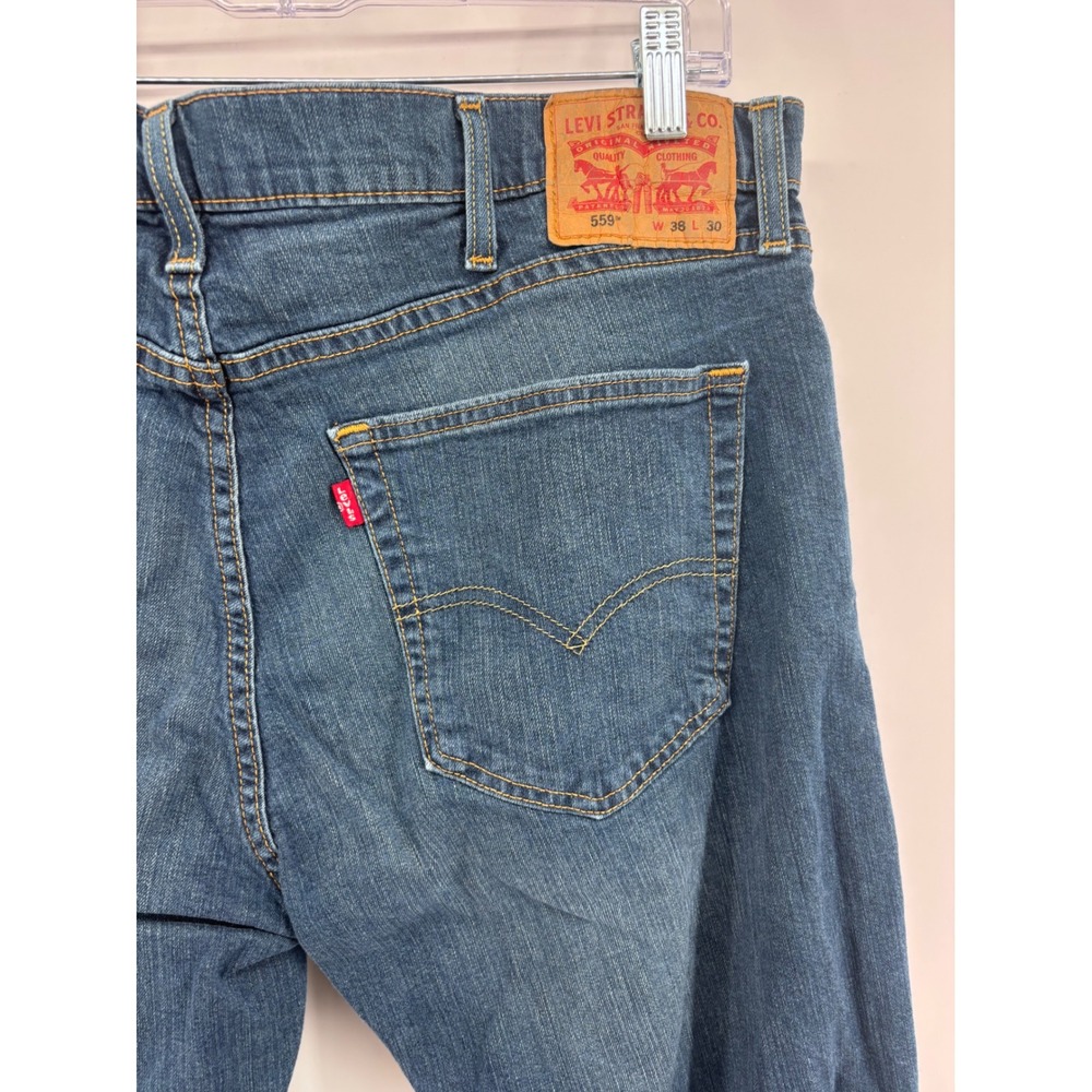 Levi's 559 Relaxed Straight Men's Jeans Blue Denim W38 L30 Comfort Fit